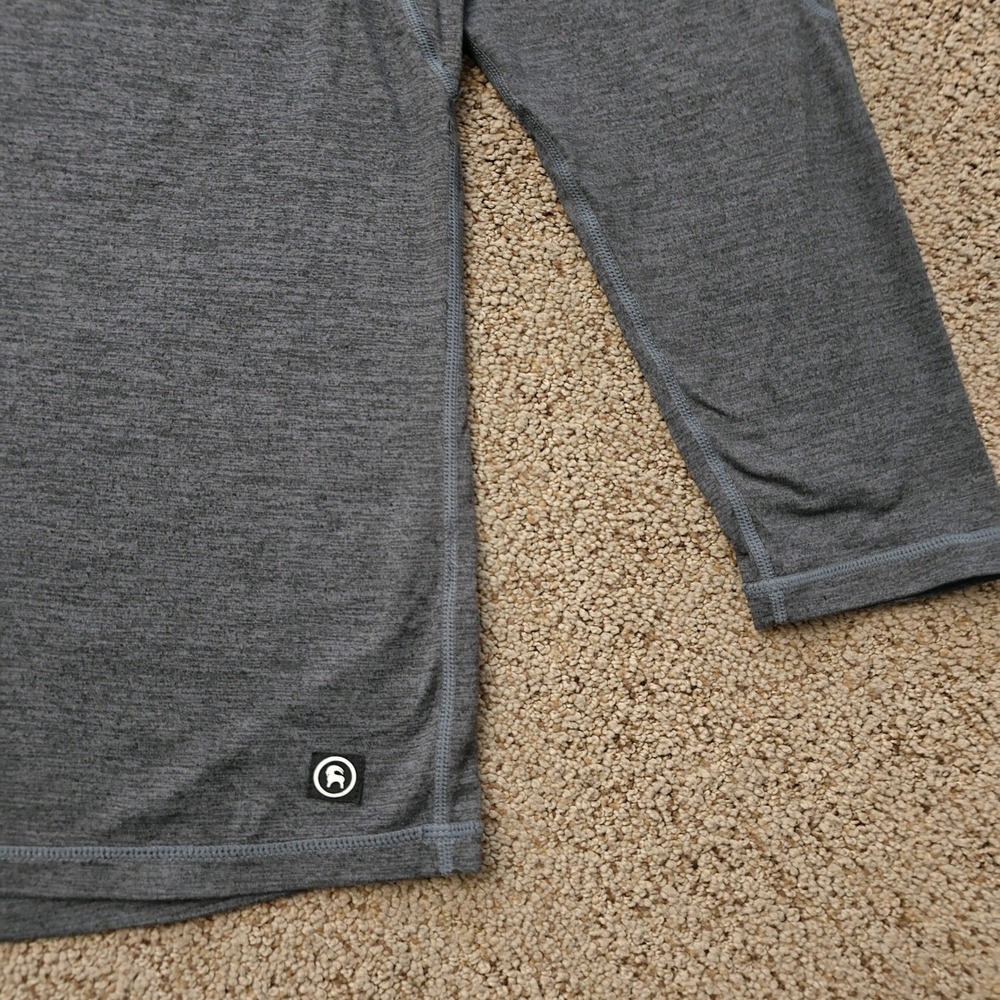 Backcountry Mens Extra Large Gray Long‎ Sleeve Hooded Pocket T Shirt Top - Picture 5 of 8